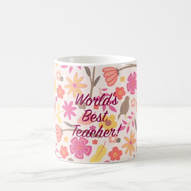 Världens bästa lärare kaffemugg (Center)