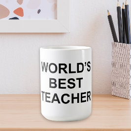 Världens bästa lärare kaffemugg