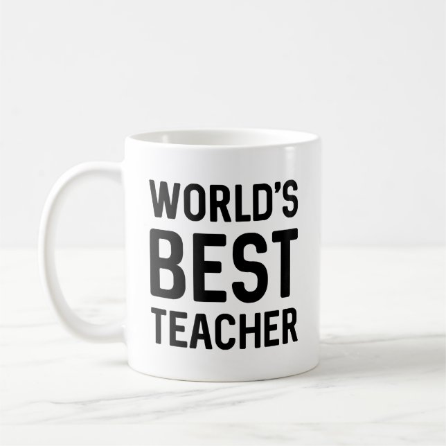 Världens bästa lärare kaffemugg (Vänster)