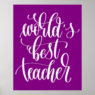 Världens bästa lärare poster