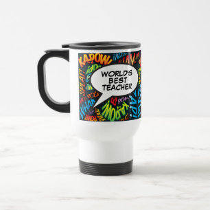 Världens Bästa Lärare Rolig Modern Retro Serietidn Resemugg