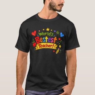 Världens Bästa Lärare Söt Lärare Tacksamhet T Shirt