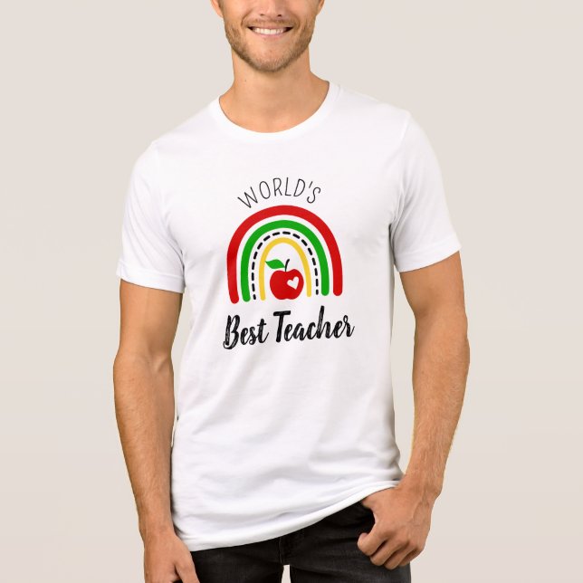 Världens Bästa Lärare T-Shirt (Framsida)