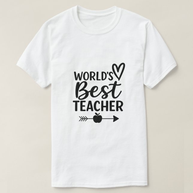 Världens bästa lärare t shirt (Design framsida)
