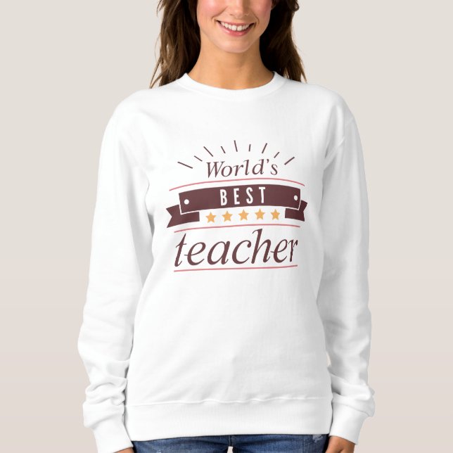 Världens Bästa Lärare T Shirt (Framsida)