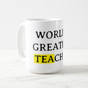 Världens bästa lärarens tacksamhetspresent tekopp kaffemugg