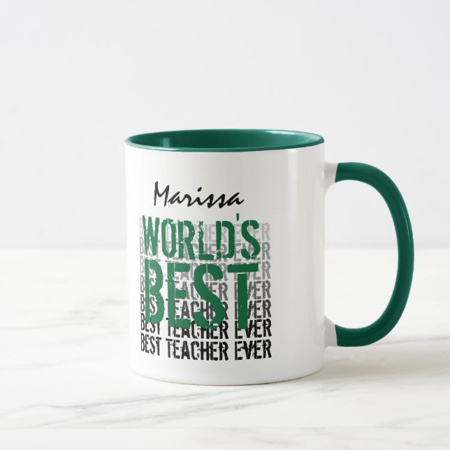 Världens bästa lärarnamn Ver 8 M008 Mugg (Höger)