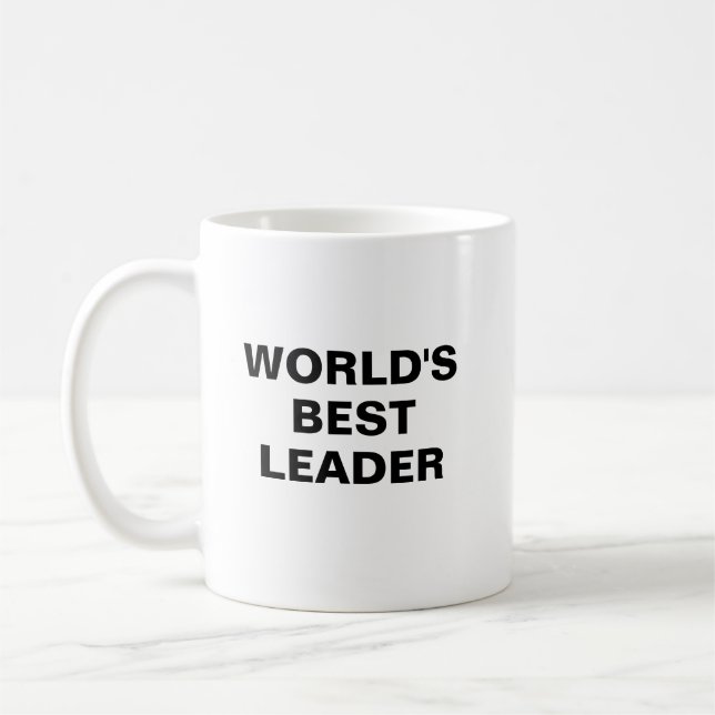 Världens bästa ledare-mugg kaffemugg (Vänster)