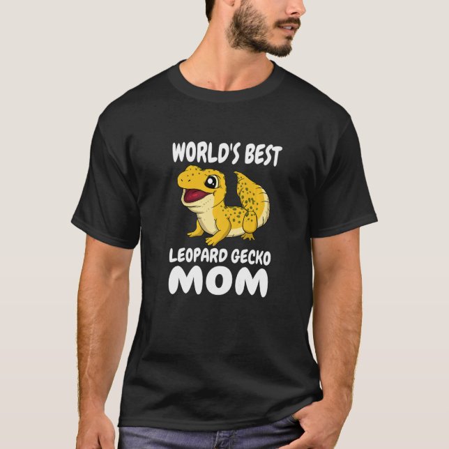 Världens bästa leopard Gecko Mamma Women Girl Pet  T Shirt (Framsida)