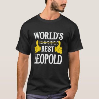 Världens bästa Leopold Personal Namn First Namn Fu T Shirt