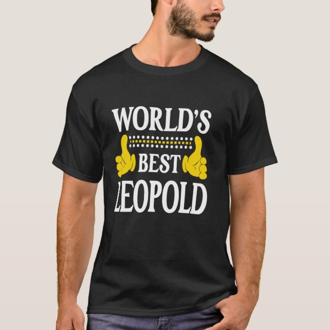 Världens bästa Leopold Personal Namn First Namn Fu T Shirt (Framsida)