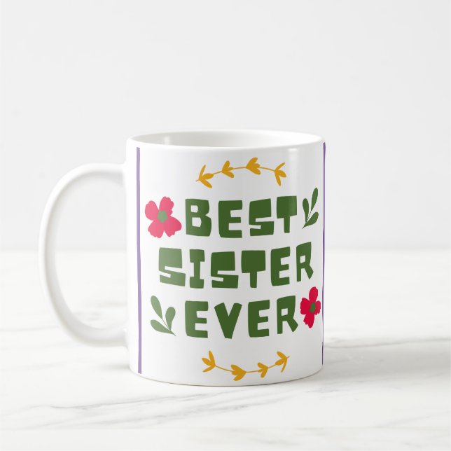 Världens bästa lila någonsin på syster kaffemugg (Vänster)