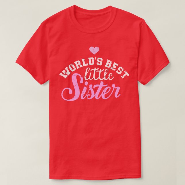 Världens bästa lilla syster t shirt (Design framsida)