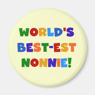 Världens bästa Ljusa färger gåvor av nonnie Magnet