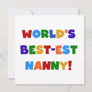 Världens bästa Ljusa färger gåvor till Nanny
