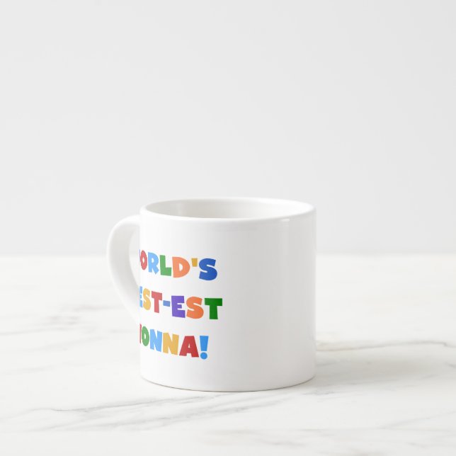 Världens bästa Ljusa färger icke-kända T-shirts oc Espressomugg (Framsida vänster)