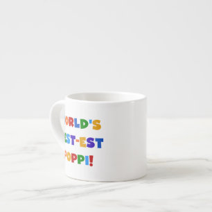 Världens bästa Ljusa färger poppi-gåvor Espressomugg
