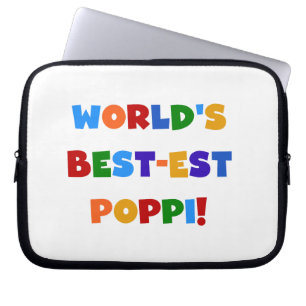 Världens bästa Ljusa färger poppi-gåvor Laptop Fodral