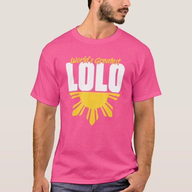 Världens bästa Lolo filippinske farfar T Shirt (Framsida)