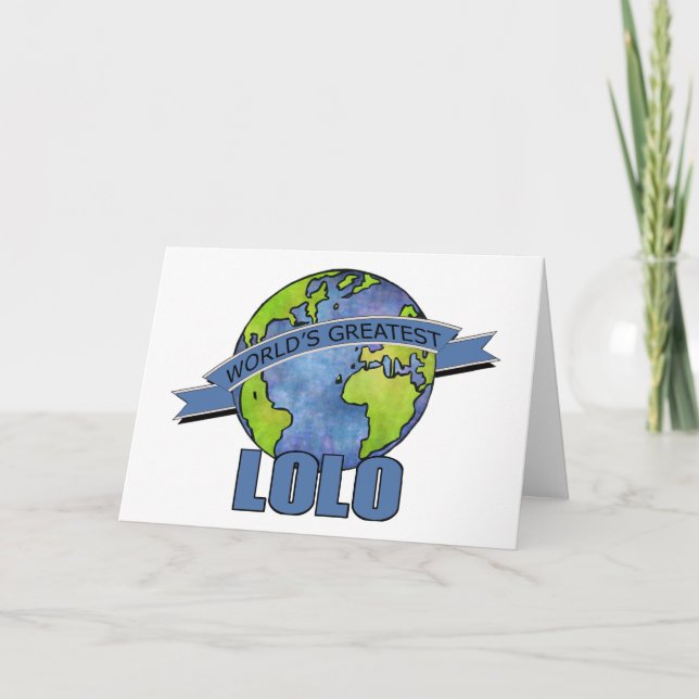 Världens Bästa Lolo Kort (Framsida)