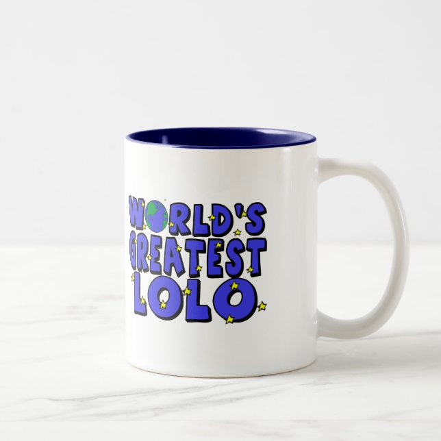 Världens Bästa Lolo Två-Tonad Mugg (Höger)