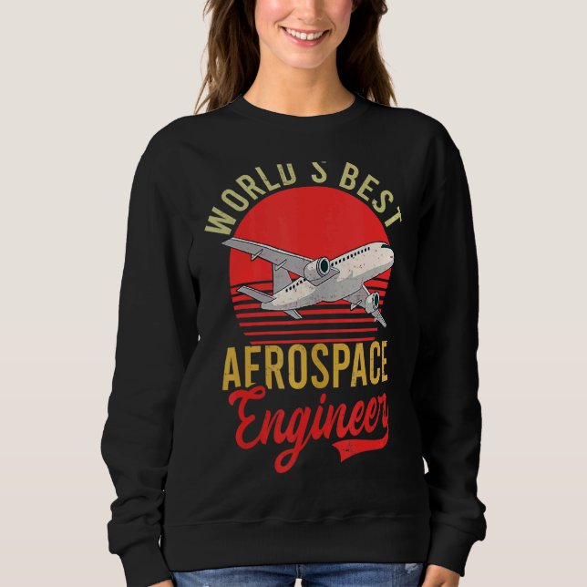 Världens bästa luftrum Ingenjör Aerospace Ingenjör T Shirt (Framsida)