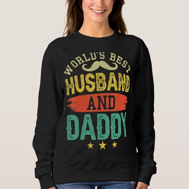 Världens bästa Make och pappa lycklig Fars dag T Shirt (Framsida)