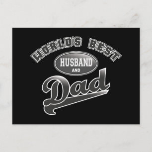 Världens bästa Make och Pappa Vykort