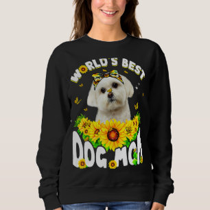 Världens bästa maltesiska Hund Mors dag vid Mamma T Shirt
