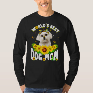 Världens bästa maltesiska Hund Mors dag vid Mamma T Shirt