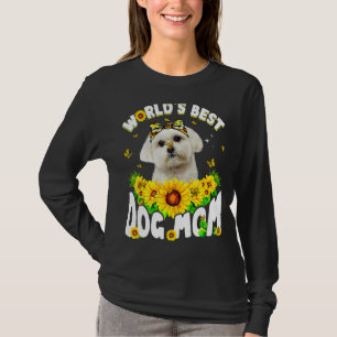 Världens bästa maltesiska Hund Mors dag vid Mamma T Shirt
