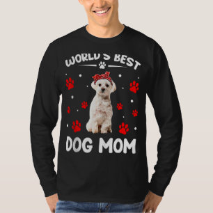 Världens bästa maltesiska Hund Mors dag vid Mamma T Shirt