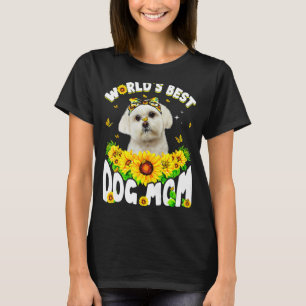 Världens bästa maltesiska Hund Mors dag vid Mamma T Shirt