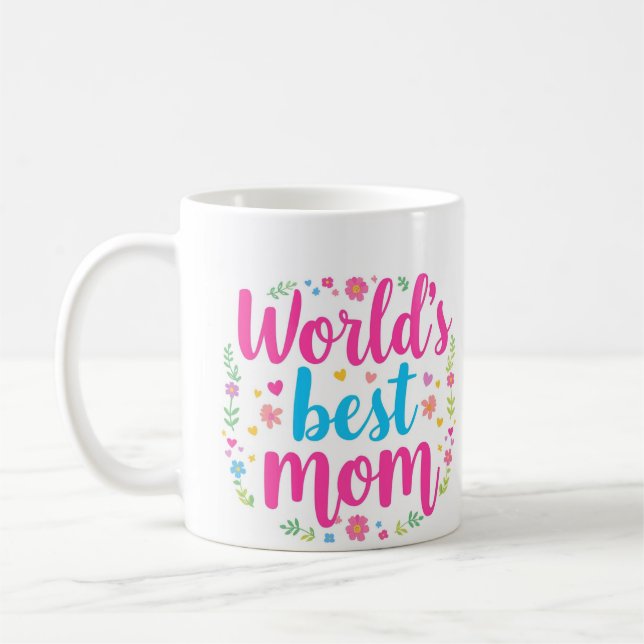 Världens bästa Mamma 15 Oz-kaffe Mugg (Vänster)