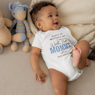 "Världens bästa Mamma 1:a Mors dag Keepsaki Baby T Shirt