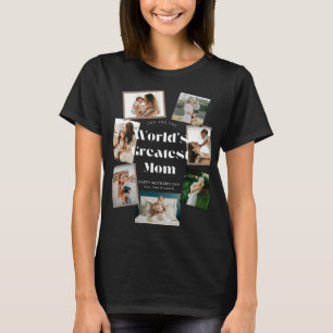 Världens Bästa Mamma 7 Foto Collage T Shirt