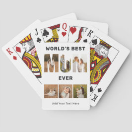Världens Bästa Mamma Anpassat 6 Foto Casinokort