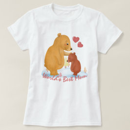 Världens bästa Mamma - Björn Mamma och Baby T-Shir T Shirt