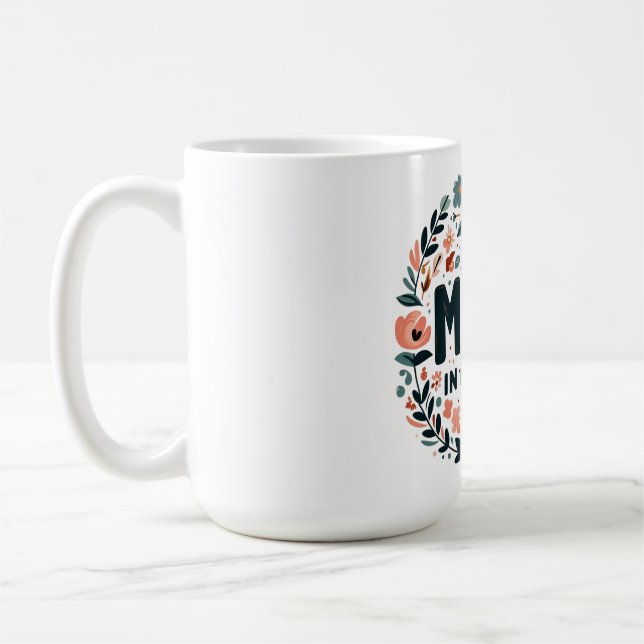Världens bästa Mamma - Blommigtens krans Kaffemugg (Vänster)