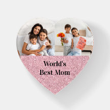 Världens Bästa Mamma Blush Rosa Ädelsten 2 Foto