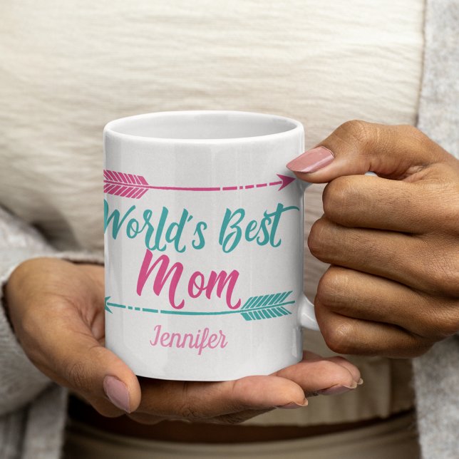 Världens bästa Mamma Cute Anpassningsbar Mors dag Kaffemugg (Skapare uppladdad)