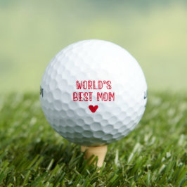 Världens bästa Mamma! Cute Mors dag Golf Bollar