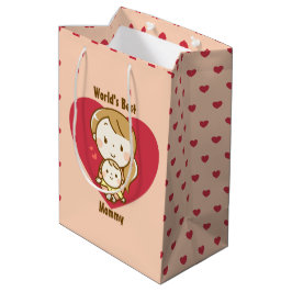 Världens bästa Mamma Cute Mors dag Kawaii-Tecknad