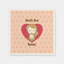 Världens bästa Mamma Cute Mors dag Kawaii-Tecknad