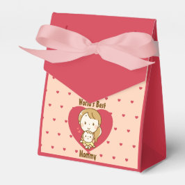 Världens bästa Mamma Cute Mors dag Kawaii-Tecknad Presentaskar