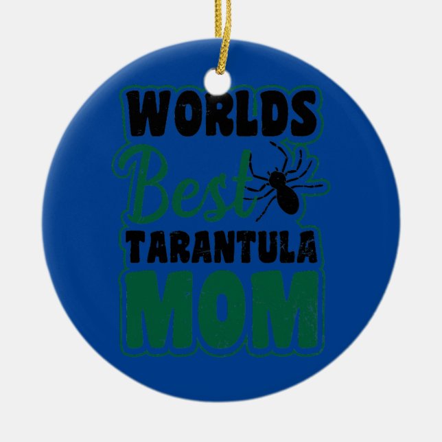 Världens bästa Mamma Design Tarantula Julgransprydnad Keramik (Framsidan)