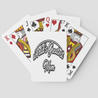 Världens Bästa Mamma Elegant Kursiv Design Casinokort