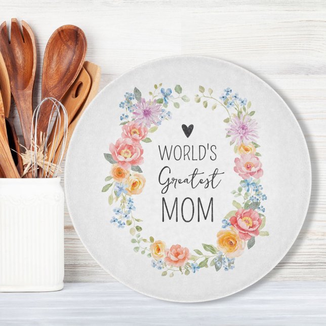 Världens Bästa Mamma Färgglad Blommig Mors Dag (Skapare uppladdad)