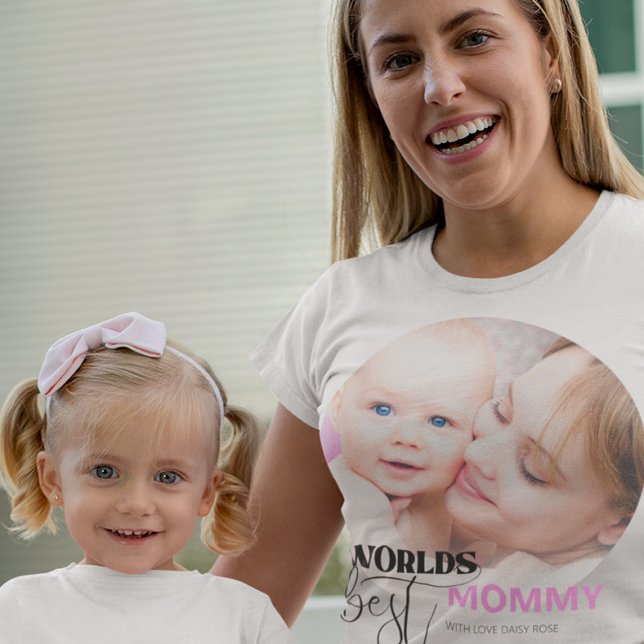 Världens bästa Mamma - foto T Shirt (Skapare uppladdad)