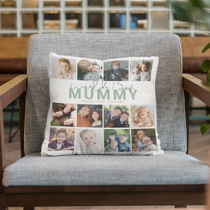 Världens Bästa Mamma   Fotokollage Kudde